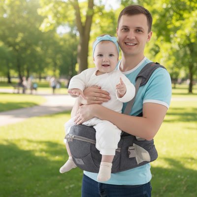 Moment complice au parc sous le regard joyeux de bébé